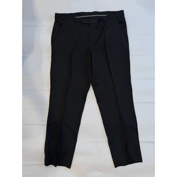 HUGO BOSS Men’s Black Dress Pants 34R - Picture 1 of 6